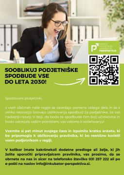 soblikovanje podjetniških spodbud letak